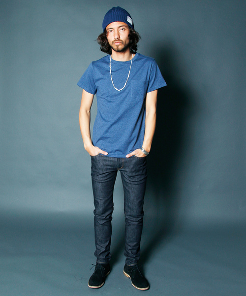 Magine（マージン）の「CLASSIC CTN C/N PKT TEE：クラシックコットン クルーネックポケットTEE（Tシャツ/カットソー・メンズ・ブラック/ホワイト/グレー/ブルー/ネイビー・48/46/44）」の11枚目の写真