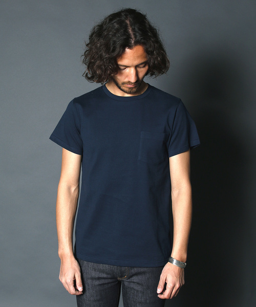 Magine（マージン）の「CLASSIC CTN C/N PKT TEE：クラシックコットン クルーネックポケットTEE（Tシャツ/カットソー・メンズ・ブラック/ホワイト/グレー/ブルー/ネイビー・48/46/44）」の13枚目の写真