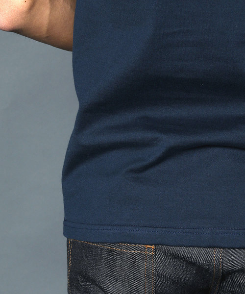 Magine（マージン）の「CLASSIC CTN C/N PKT TEE：クラシックコットン クルーネックポケットTEE（Tシャツ/カットソー・メンズ・ブラック/ホワイト/グレー/ブルー/ネイビー・48/46/44）」の9枚目の写真