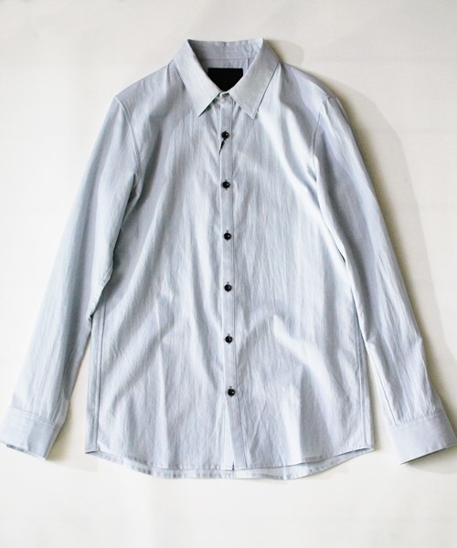 OURET（オーレット）の「RAYON COTTON TROPICAL WASHER REGULAR COLLAR SHIRT（シャツ/ブラウス・メンズ・ブラック/ホワイト・1/2/3）」の2枚目の写真