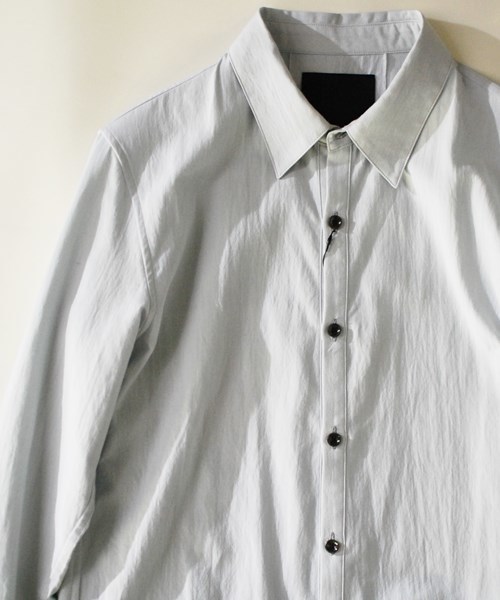 OURET（オーレット）の「RAYON COTTON TROPICAL WASHER REGULAR COLLAR SHIRT（シャツ/ブラウス・メンズ・ブラック/ホワイト・1/2/3）」の14枚目の写真