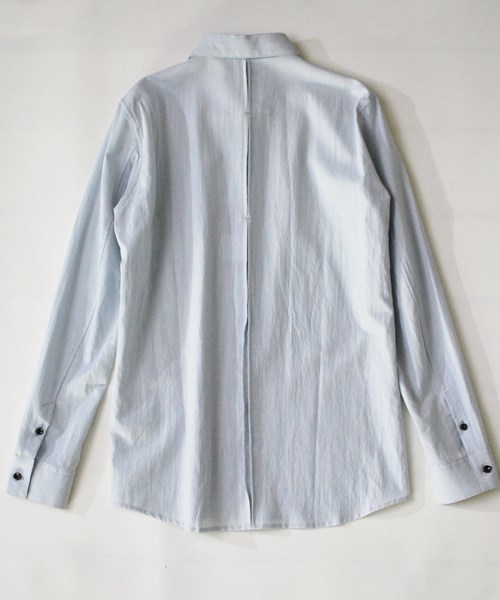 OURET（オーレット）の「RAYON COTTON TROPICAL WASHER REGULAR COLLAR SHIRT（シャツ/ブラウス・メンズ・ブラック/ホワイト・1/2/3）」の11枚目の写真