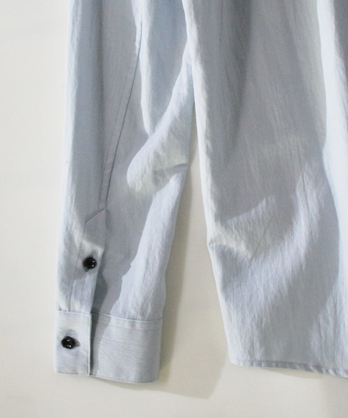 OURET（オーレット）の「RAYON COTTON TROPICAL WASHER REGULAR COLLAR SHIRT（シャツ/ブラウス・メンズ・ブラック/ホワイト・1/2/3）」の10枚目の写真