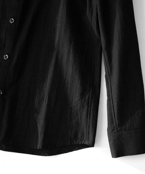 OURET（オーレット）の「RAYON COTTON TROPICAL WASHER REGULAR COLLAR SHIRT（シャツ/ブラウス・メンズ・ブラック/ホワイト・1/2/3）」の6枚目の写真