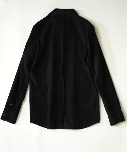 OURET（オーレット）の「RAYON COTTON TROPICAL WASHER REGULAR COLLAR SHIRT（シャツ/ブラウス・メンズ・ブラック/ホワイト・1/2/3）」の5枚目の写真