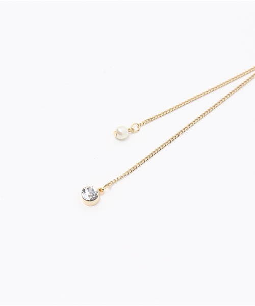 laboratory work（ラボラトリーワーク）の「Iラインネックレス（ネックレス・レディース・ゴールド/シルバー・フリー）」の3枚目の写真