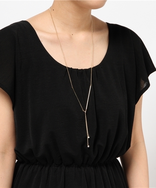 laboratory work（ラボラトリーワーク）の「Iラインネックレス（ネックレス・レディース・ゴールド/シルバー・フリー）」の6枚目の写真