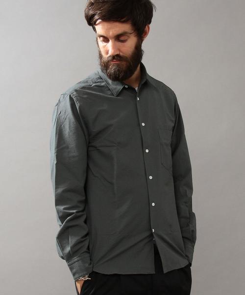 BEAUTY&YOUTH UNITED ARROWS(ビューティーアンドユースユナイテッドアローズ)の「BY "TORAY" シアサッカー シャツ◆(シャツ/ブラウス・メンズ・ダークグレー/オリーブ/ネイビー・X-LARGE/X-SMALL/MEDIUM/SMALL/LARGE)」の16枚目の写真