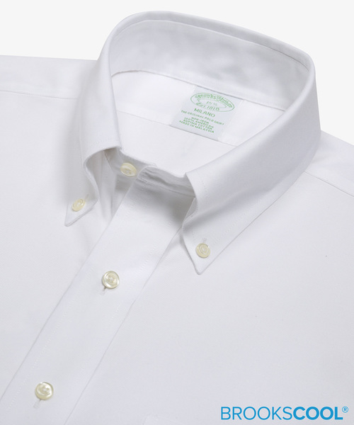 BROOKS BROTHERS（ブルックスブラザーズ）の「ノンアイロン ブルックスクール ライトウェイトオックスフォード ショートスリーブ ドレスシャツ Milano Fit（シャツ/ブラウス・メンズ・ホワイト・15 /14  1/2/15  1/2/16）」の14枚目の写真