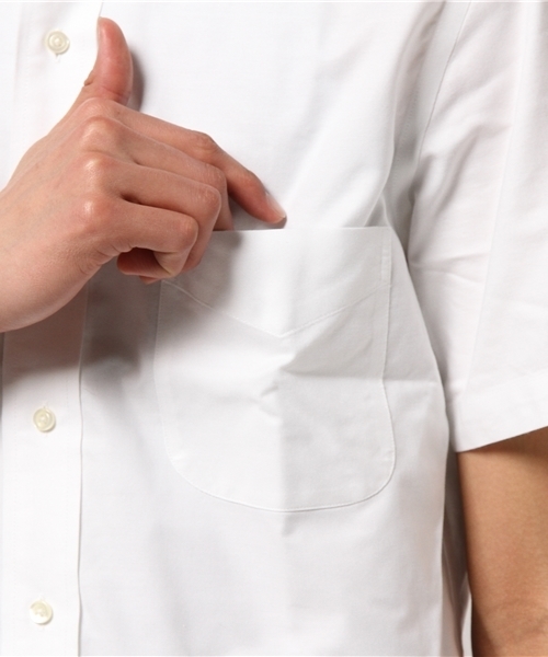 BROOKS BROTHERS（ブルックスブラザーズ）の「ノンアイロン ブルックスクール ライトウェイトオックスフォード ショートスリーブ ドレスシャツ Milano Fit（シャツ/ブラウス・メンズ・ホワイト・15 /14  1/2/15  1/2/16）」の6枚目の写真