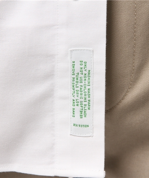 BROOKS BROTHERS（ブルックスブラザーズ）の「ノンアイロン ブルックスクール ライトウェイトオックスフォード ショートスリーブ ドレスシャツ Milano Fit（シャツ/ブラウス・メンズ・ホワイト・15 /14  1/2/15  1/2/16）」の8枚目の写真