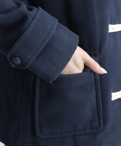 WEGO(ウィゴー)の「WEGO/ダッフルコート(ダッフルコート・レディース・キャメル/レッド/杢グレー/ネイビー・FREE)」の16枚目の写真