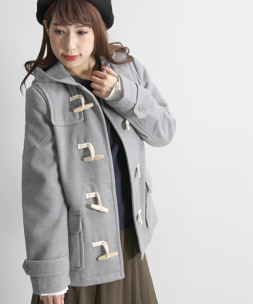 WEGO(ウィゴー)の「WEGO/ダッフルコート(ダッフルコート・レディース・キャメル/レッド/杢グレー/ネイビー・FREE)」の8枚目の写真