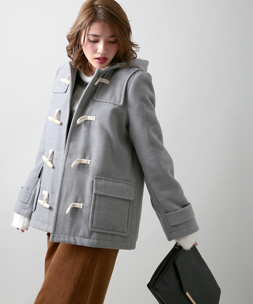 WEGO(ウィゴー)の「WEGO/ダッフルコート(ダッフルコート・レディース・キャメル/レッド/杢グレー/ネイビー・FREE)」の7枚目の写真