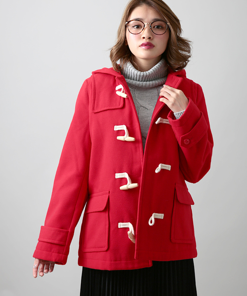 WEGO(ウィゴー)の「WEGO/ダッフルコート(ダッフルコート・レディース・キャメル/レッド/杢グレー/ネイビー・FREE)」の19枚目の写真