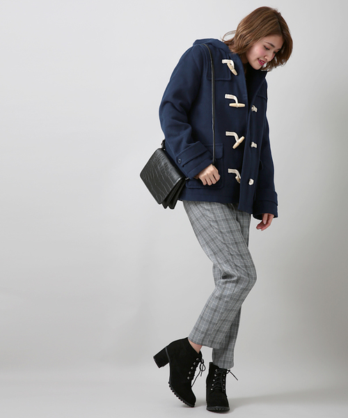 WEGO(ウィゴー)の「WEGO/ダッフルコート(ダッフルコート・レディース・キャメル/レッド/杢グレー/ネイビー・FREE)」の22枚目の写真