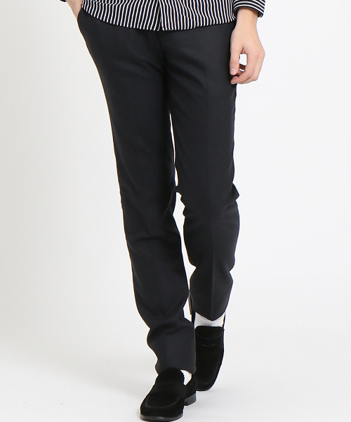 ABAHOUSE（アバハウス）の「【Recency of Mine】サキソニーフラノストレッチパンツ（スラックス・メンズ・チャコールグレー/ダークオリーブ/ベージュ/ネイビー・48/44/46/50）」の2枚目の写真