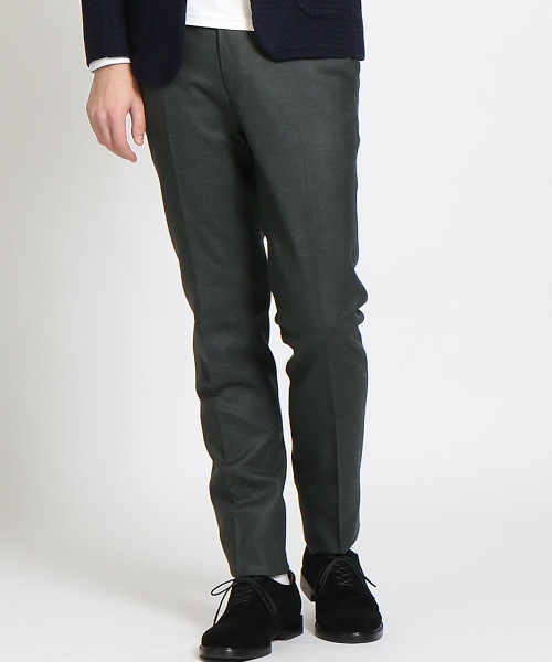 ABAHOUSE（アバハウス）の「【Recency of Mine】サキソニーフラノストレッチパンツ（スラックス・メンズ・チャコールグレー/ダークオリーブ/ベージュ/ネイビー・48/44/46/50）」の5枚目の写真