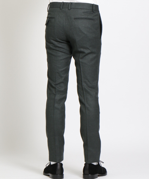 ABAHOUSE（アバハウス）の「【Recency of Mine】サキソニーフラノストレッチパンツ（スラックス・メンズ・チャコールグレー/ダークオリーブ/ベージュ/ネイビー・48/44/46/50）」の7枚目の写真