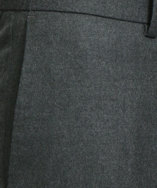 ABAHOUSE（アバハウス）の「【Recency of Mine】サキソニーフラノストレッチパンツ（スラックス・メンズ・チャコールグレー/ダークオリーブ/ベージュ/ネイビー・48/44/46/50）」の12枚目の写真