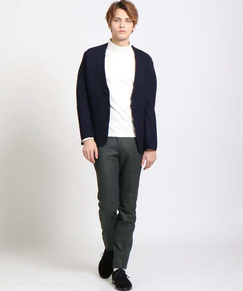 ABAHOUSE（アバハウス）の「【Recency of Mine】サキソニーフラノストレッチパンツ（スラックス・メンズ・チャコールグレー/ダークオリーブ/ベージュ/ネイビー・48/44/46/50）」の16枚目の写真