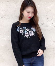 archives | 胸花刺繍ニットプルオーバー(ニット/セーター)