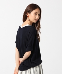 GLOBAL WORK | 【接触冷感】12ゲージ2WAYニットプルオーバー半袖/749769(ニット/セーター)