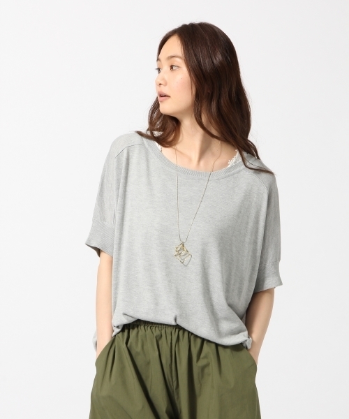 GLOBAL WORK（グローバルワーク）の「【接触冷感】12ゲージ2WAYニットプルオーバー半袖/749769（ニット/セーター・レディース・ネイビー/ダークブルー/レッド系その他/ライトグレー/その他・MEDIUM/LARGE）」の19枚目の写真