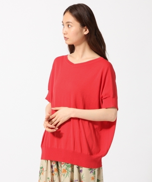 GLOBAL WORK（グローバルワーク）の「【接触冷感】12ゲージ2WAYニットプルオーバー半袖/749769（ニット/セーター・レディース・ネイビー/ダークブルー/レッド系その他/ライトグレー/その他・MEDIUM/LARGE）」の17枚目の写真