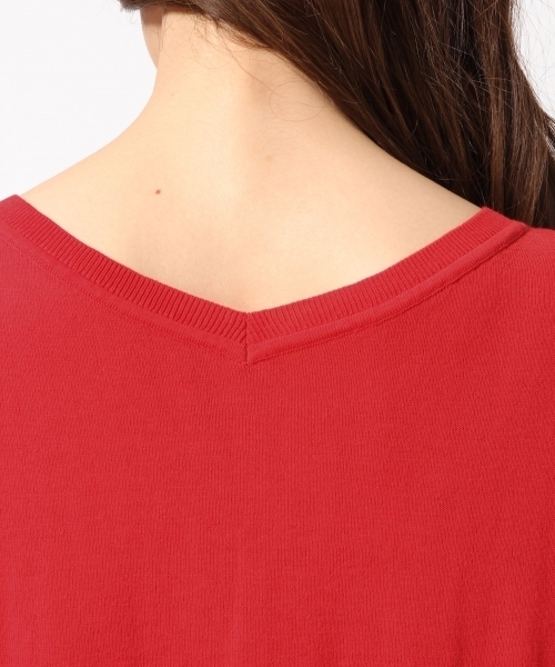 GLOBAL WORK（グローバルワーク）の「【接触冷感】12ゲージ2WAYニットプルオーバー半袖/749769（ニット/セーター・レディース・ネイビー/ダークブルー/レッド系その他/ライトグレー/その他・MEDIUM/LARGE）」の12枚目の写真