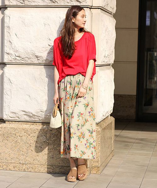 GLOBAL WORK（グローバルワーク）の「【接触冷感】12ゲージ2WAYニットプルオーバー半袖/749769（ニット/セーター・レディース・ネイビー/ダークブルー/レッド系その他/ライトグレー/その他・MEDIUM/LARGE）」の21枚目の写真