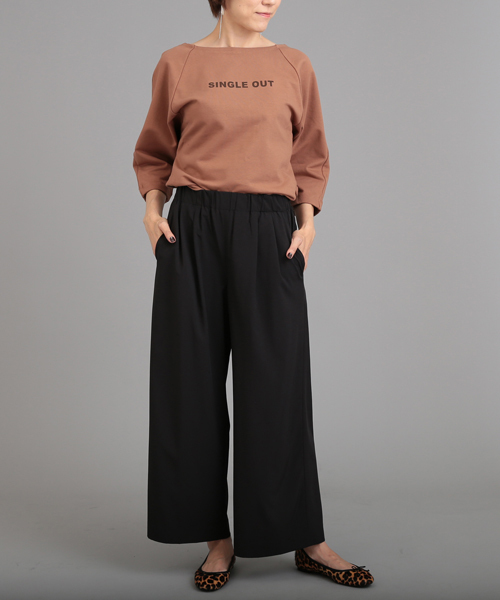 un dix cors（アンディコール）の「SINGLEOUTロゴTシャツ（Tシャツ/カットソー・レディース・オレンジ/ホワイト・ﾌﾘ-）」の3枚目の写真