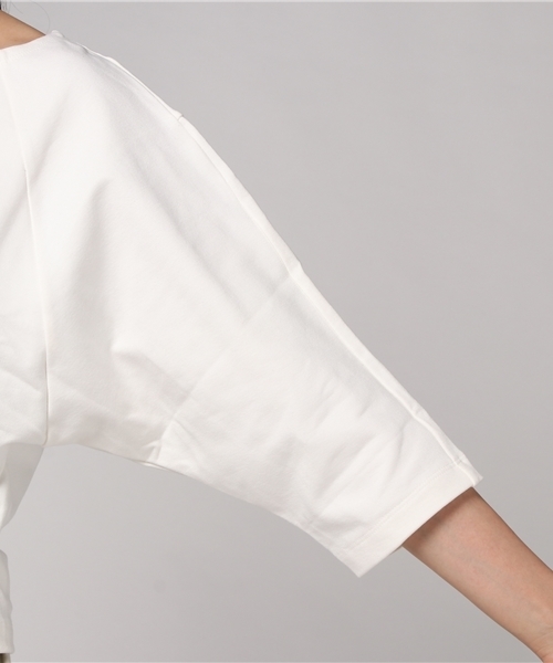 un dix cors（アンディコール）の「SINGLEOUTロゴTシャツ（Tシャツ/カットソー・レディース・オレンジ/ホワイト・ﾌﾘ-）」の10枚目の写真