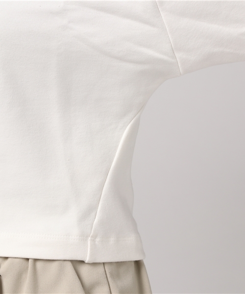 un dix cors（アンディコール）の「SINGLEOUTロゴTシャツ（Tシャツ/カットソー・レディース・オレンジ/ホワイト・ﾌﾘ-）」の11枚目の写真