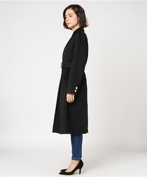 ENVYM（アンビー）の「Ｂｅｌｔチェスターコート（チェスターコート・レディース・ブラック/ピンク/その他/ブラウン・FREE）」の5枚目の写真