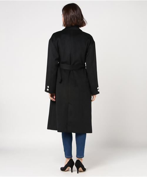 ENVYM（アンビー）の「Ｂｅｌｔチェスターコート（チェスターコート・レディース・ブラック/ピンク/その他/ブラウン・FREE）」の6枚目の写真