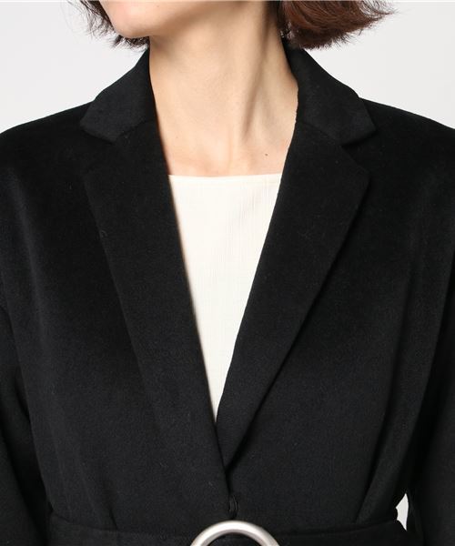 ENVYM（アンビー）の「Ｂｅｌｔチェスターコート（チェスターコート・レディース・ブラック/ピンク/その他/ブラウン・FREE）」の8枚目の写真