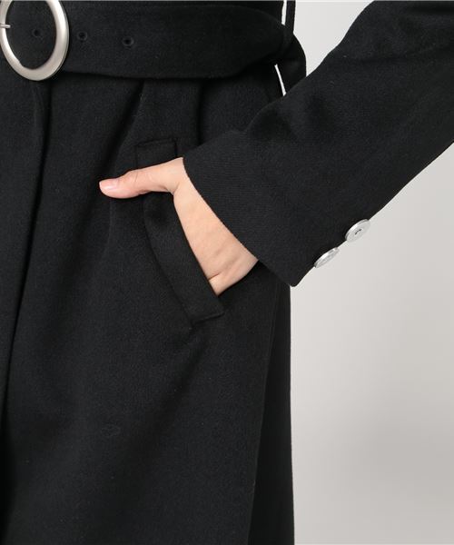 ENVYM（アンビー）の「Ｂｅｌｔチェスターコート（チェスターコート・レディース・ブラック/ピンク/その他/ブラウン・FREE）」の9枚目の写真