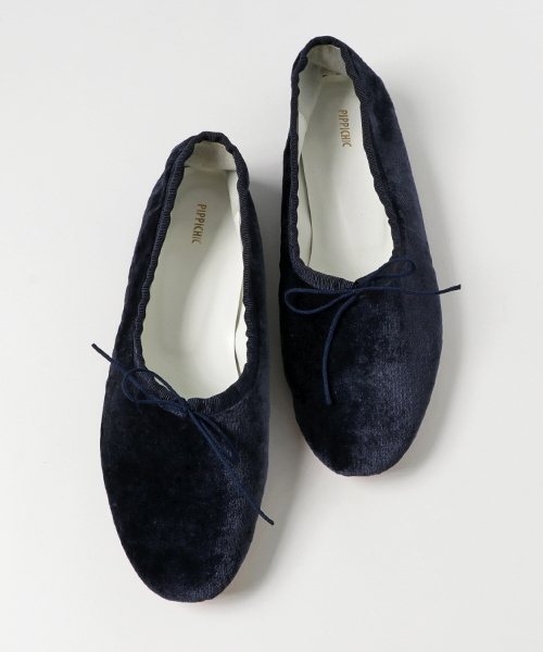 STUDIOUS（ステュディオス）の「VELVET BALLET22（スリッポン・レディース・ネイビー/オレンジ・MEDIUM/SMALL）」の5枚目の写真