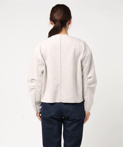 Bab Bou Jeloud(バブブージュルード)の「【WEB限定】立体バルーンショートジャケット(ノーカラージャケット・レディース・カーキ/グレイッシュベージュ/モカ・FREE)」の16枚目の写真