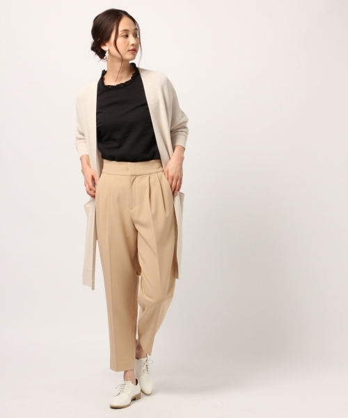 GLOBAL WORK（グローバルワーク）の「ＴＲペグトップパンツ/776708（その他パンツ・レディース・ホワイト/ベージュ/ネイビー/ライトグリーン/ライトピンク・LARGE/MEDIUM/SMALL）」の10枚目の写真