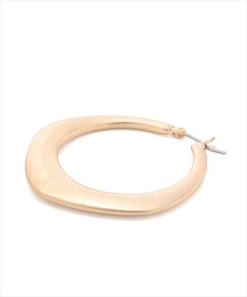 ADAM ET ROPE'（アダムエロペ）の「エッジフープピアス（ピアス（両耳用）・レディース・シルバー/ゴールド・FREE）」の7枚目の写真
