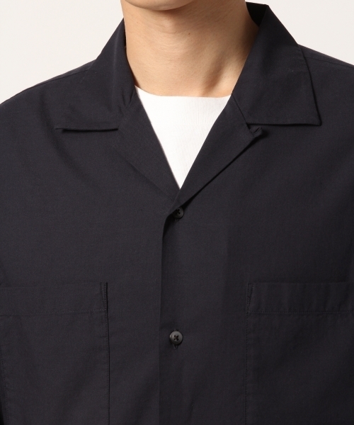 GLOBAL WORK（グローバルワーク）の「コットンレーヨンオープンカラーシャツ/779331（シャツ/ブラウス・メンズ・ベージュ系その他3/ネイビー/サックスブルー/グレー系その他・LARGE/SMALL/MEDIUM/X-LARGE）」の8枚目の写真