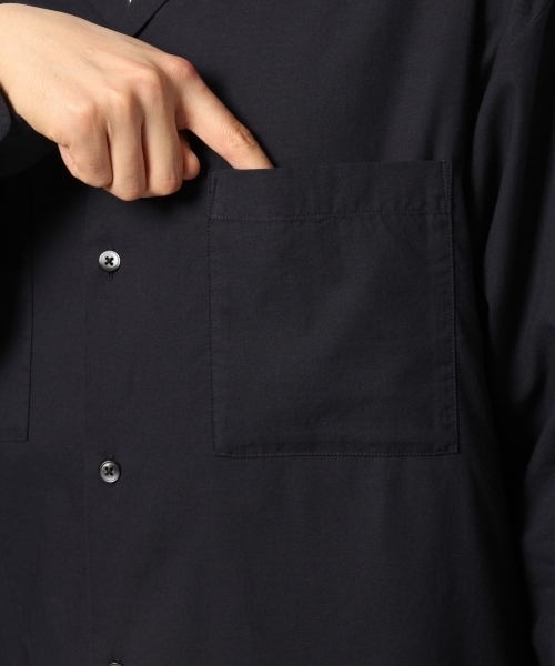 GLOBAL WORK（グローバルワーク）の「コットンレーヨンオープンカラーシャツ/779331（シャツ/ブラウス・メンズ・ベージュ系その他3/ネイビー/サックスブルー/グレー系その他・LARGE/SMALL/MEDIUM/X-LARGE）」の17枚目の写真