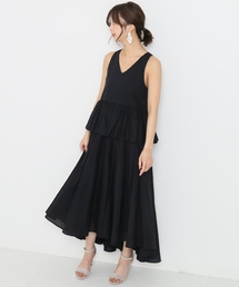 MARIHA 鳥の夢のドレス フラワー柄ラッフルワンピース