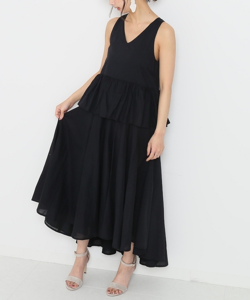 美品 マリハ MARIHA 鳥の夢のドレス ノースリーブロングワンピース ブルー 美品 マリハ MARIHA 鳥の夢のドレス ノースリーブロング
