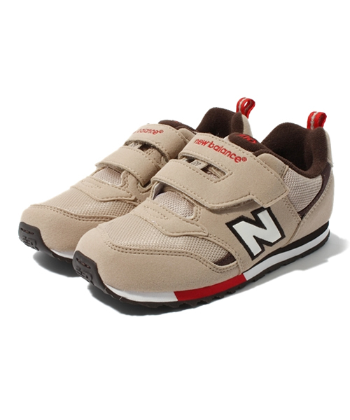 NANO universe（ナノユニバース）の「New Balance(ニューバランス) / Kids ベルクロスニーカー（スニーカー・キッズ・グリーン/ピンク/パープル/レッド/ベージュ/ブルー・17/18/19/20/21）」の2枚目の写真