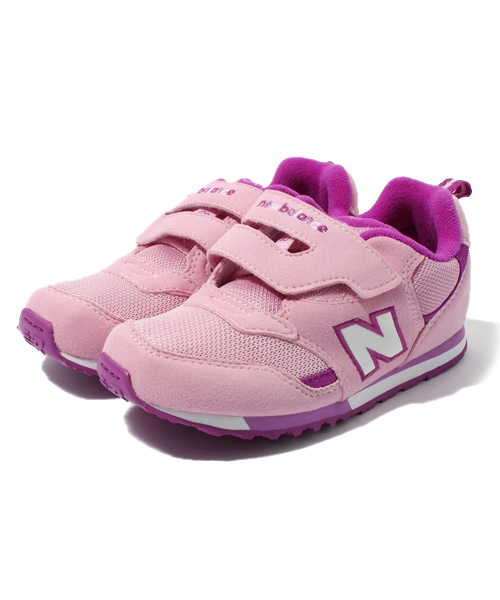 NANO universe（ナノユニバース）の「New Balance(ニューバランス) / Kids ベルクロスニーカー（スニーカー・キッズ・グリーン/ピンク/パープル/レッド/ベージュ/ブルー・17/18/19/20/21）」の5枚目の写真