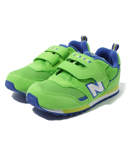 NANO universe（ナノユニバース）の「New Balance(ニューバランス) / Kids ベルクロスニーカー（スニーカー・キッズ・グリーン/ピンク/パープル/レッド/ベージュ/ブルー・17/18/19/20/21）」の3枚目の写真