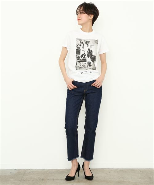 agnes b.（アニエスベー）の「【agnes b. pour ADAM ET ROPE' 】T-SHIRTS SERIGRAPHIE（Tシャツ/カットソー・レディース・ホワイト・S）」の7枚目の写真